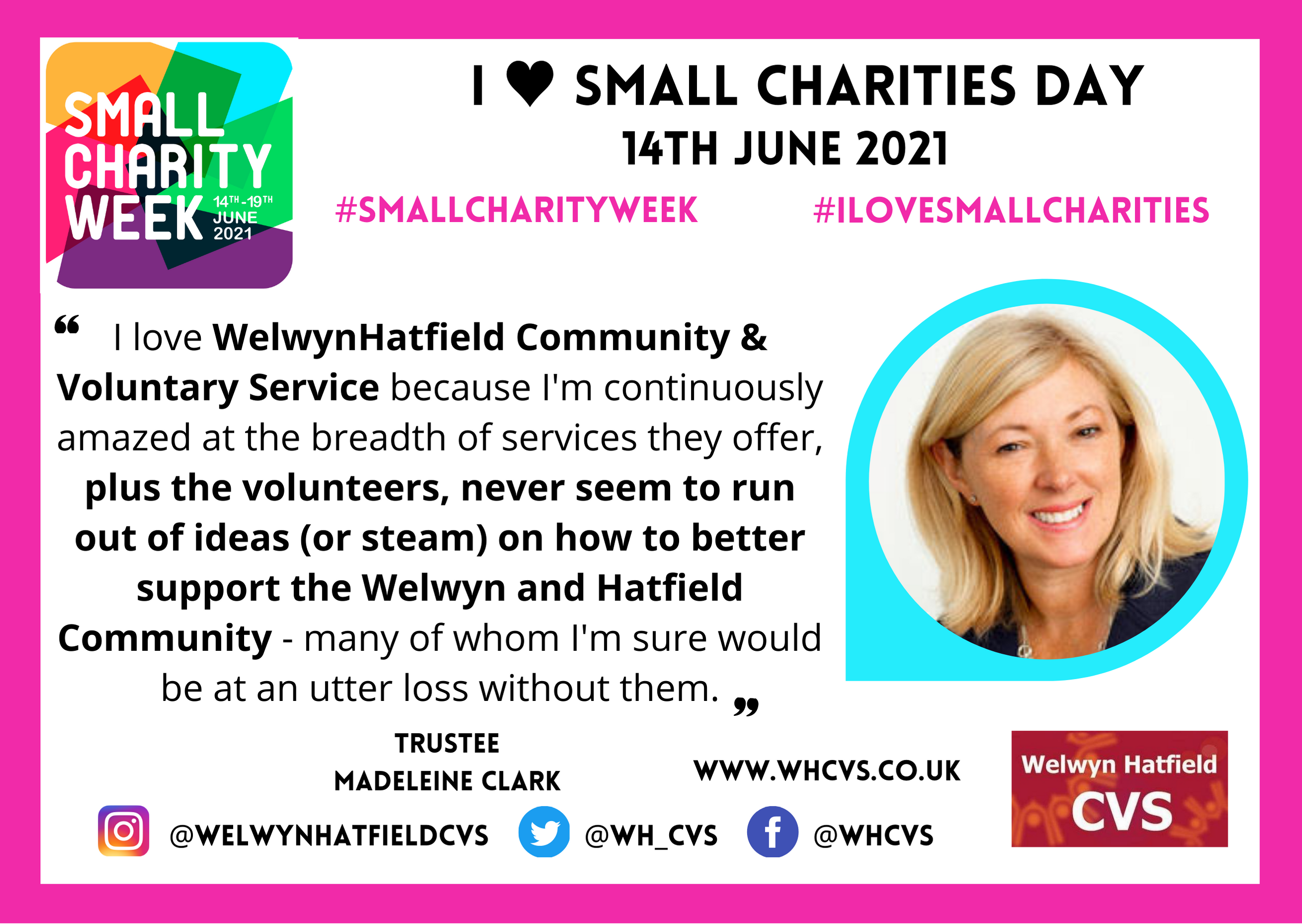 Small-Charities-Week Welwyn Hatfield Community and Voluntary Service
